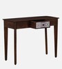Zellige Solid Wood Console Table In Tubbaq Finish With Drawer