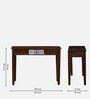 Zellige Solid Wood Console Table In Tubbaq Finish With Drawer