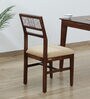 Zellige Solid Wood Dining Chairs In Tubbaq Finish (Set Of 2)