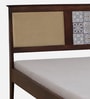 Zellige Solid Wood King Size Bed In Tubbaq Finish