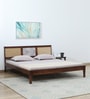Zellige Solid Wood King Size Bed In Tubbaq Finish
