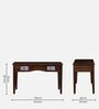 Zellige Solid Wood Study Table In Tubbaq Finish With Drawers