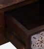 Zellige Solid Wood Study Table In Tubbaq Finish With Drawers