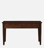 Zellige Solid Wood Study Table In Tubbaq Finish With Drawers