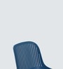 Zelo Fiber Cafe Chair In Blue Color