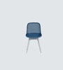 Zelo Fiber Cafe Chair In Blue Color
