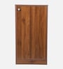 Zen 12-Pairs 1 Door Shoe Cabinet With Adjustable Shelf In Columbian Walnut Finish