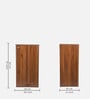 Zen 12-Pairs 1 Door Shoe Cabinet With Adjustable Shelf In Columbian Walnut Finish
