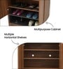 Zen 2 Door Shoe Rack In Walnut Brown Finish