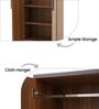 Zen 2 Door Wardrobe In Brown Finish