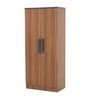Zen 2 Door Wardrobe In Brown Finish