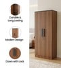 Zen 2 Door Wardrobe In Brown Finish