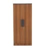 Zen 2 Door Wardrobe In Brown Finish