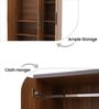 Zen 3 Door Wardrobe In Brown Finish