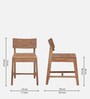 Zen Acacia Wood 4 Seater Dining Set in Natural Finish