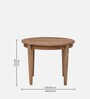 Zen Acacia Wood 4 Seater Dining Set in Natural Finish