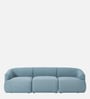 Zen Boucle 3 Seater Sofa In Blue Colour