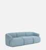 Zen Boucle 3 Seater Sofa In Blue Colour