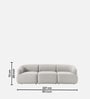 Zen Boucle 3 Seater Sofa In Chic Grey Colour