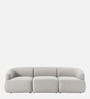 Zen Boucle 3 Seater Sofa In Chic Grey Colour