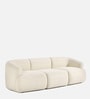 Zen Boucle 3 Seater Sofa In White Colour