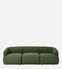 Zen Boucle 3 Seater Sofa In Olive Green Colour