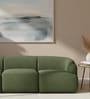 Zen Boucle 3 Seater Sofa In Olive Green Colour