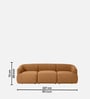 Zen Boucle 3 Seater Sofa In Tan Colour