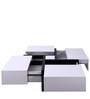 Zen Coffee Table in White & Black Colour