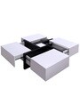 Zen Coffee Table in White & Black Colour