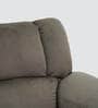 Lux Fabric 1 Seater Sofa in Brown Color