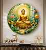 Zen Harmony Of Buddha Acrylic Round Wall Art