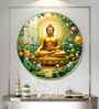Zen Harmony Of Buddha Acrylic Round Wall Art