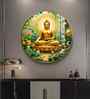 Zen Harmony Of Buddha Acrylic Round Wall Art
