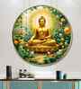 Zen Harmony Of Buddha Acrylic Round Wall Art