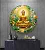Zen Harmony Of Buddha Acrylic Round Wall Art