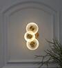 Zen Integrated LED Metal 3-Light Wall Light (Frosted White)
