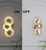 Zen Integrated LED Metal 3-Light Wall Light (Frosted White)