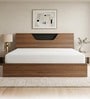 Zen King Sized Bed In Brown Finish With Hydraulic Storage