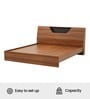 Zen King Sized Bed In Brown Finish Without Storage