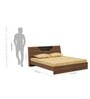 Zen King Sized Bed In Brown Finish Without Storage