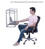 Zen Metal Portable Table in Black & White Finish
