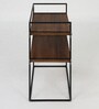 Zen Metal Portable Table in Black & Brown Finish