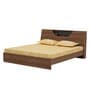 Zen Queen Sized Bed In Brown Finish Without Storage
