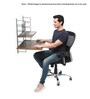 Zen Wall Mounted Table in White & Brown Finish
