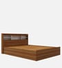 Zencozy Queen Sized Bed In Walnut and Frosty White Finish