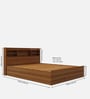 Zencozy Queen Sized Bed In Walnut Finish