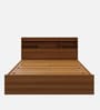 Zencozy Queen Sized Bed In Walnut Finish