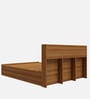 Zencozy Queen Sized Bed In Walnut Finish
