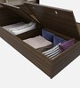 Zencozy Queen Sized Bed In Wenge and Beige Teak Finish